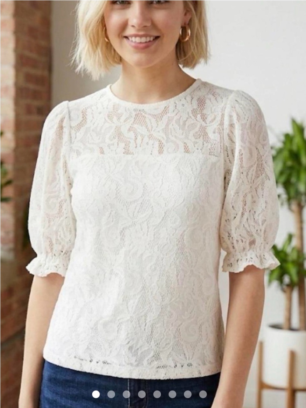 Anthropologie Puff Sleeve Top
